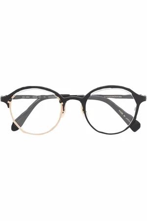 MASAHIROMARUYAMA Lentes con armazón redonda y diseño de dos tonos