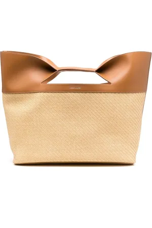 Alexander McQueen Tote The Bow con diseño entretejido
