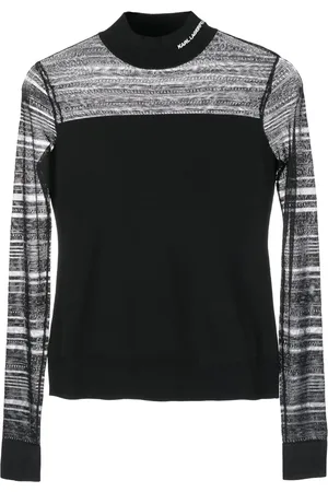 Karl Lagerfeld Top con logo bordado