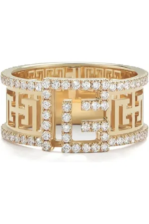 Balmain Anillo Labyrinth en oro amarillo de 18kt con diamantes en pavé