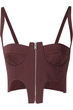 DION LEE Top tipo bustier con doble arco