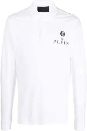 Philipp Plein Playera tipo polo con logo estampado