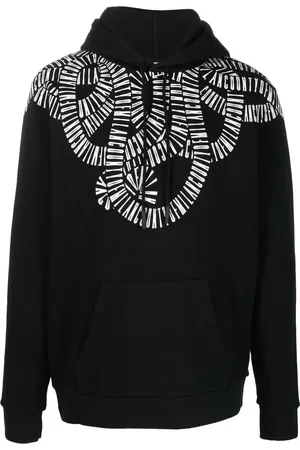 MARCELO BURLON Hoodie con logo gráfico estampado