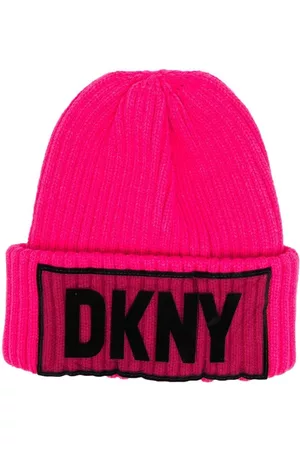DKNY Gorro tejido con parche del logo
