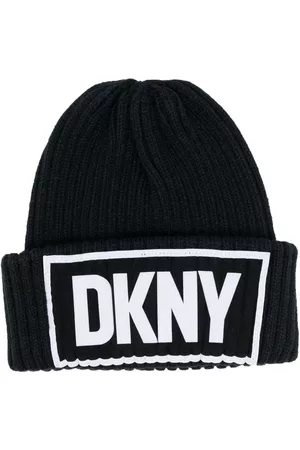 DKNY Gorro tejido con parche del logo