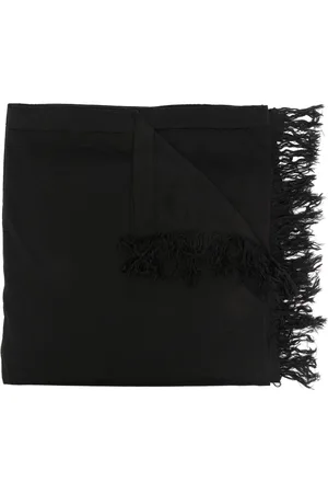 Rick Owens Bufanda con dobladillo deshilachado