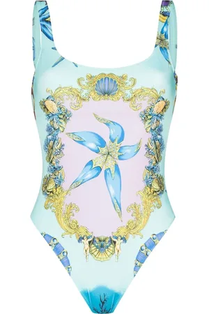 VERSACE Traje de baño con estampado Trésor de la Mer