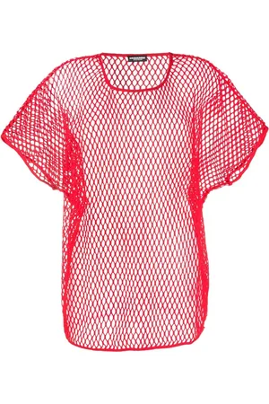 Dsquared2 Playera con motivo de red