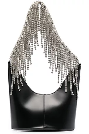 KARA Bolsa de hombro con flecos de cristal