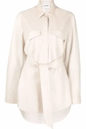 Nanushka Camisa oversize con cinturón