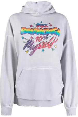 Balenciaga Hoodie 90/10 con logo estampado