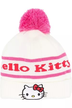 GCDS Mujer Gorros - Gorro con parche del logo de x Hello Kitty