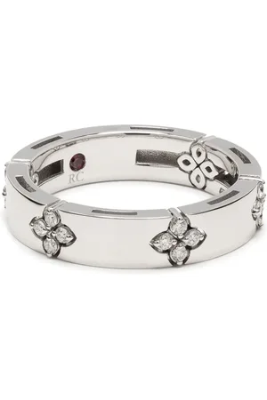 Roberto Coin Anillo Love in Verona en oro blanco de 18kt con diamantes