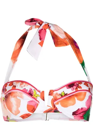 Camilla Top de bikini con estampado floral