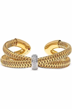 Roberto Coin Brazalete Primavera en oro amarillo de 18kt con diamantes