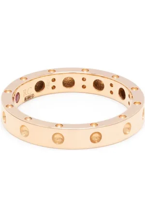 Roberto Coin Anillo Pois Moi en oro rosa de 18kt con banda fina