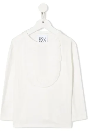 DOUUOD KIDS Playera con detalle de volantes