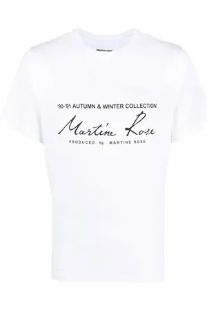 MARTINE ROSE Playera con logo estampado