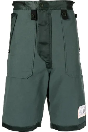 Maison Mihara Yasuhiro Bermudas con parche del logo