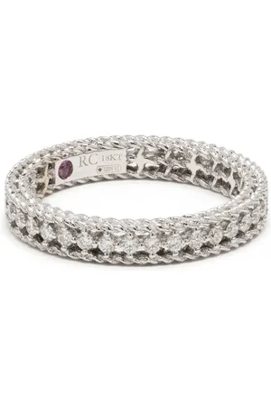 Roberto Coin Anillo Symphony en oro blanco de 18kt con diamantes