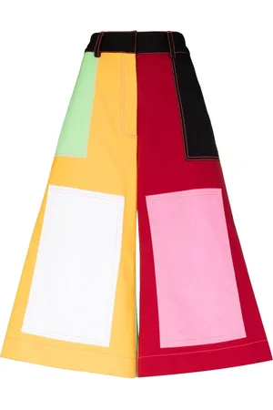 Christopher John Rogers Pantalones capri con múltiples paneles