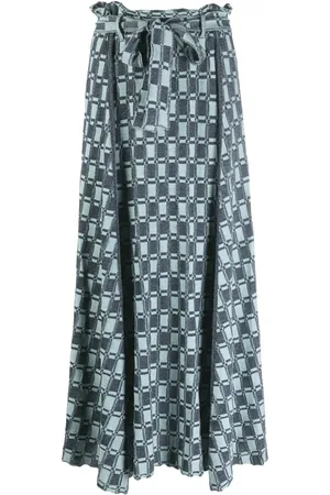 Kenzo Falda tejida con monograma