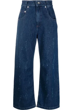 Opening Ceremony Jeans rectos con detalles rasgados