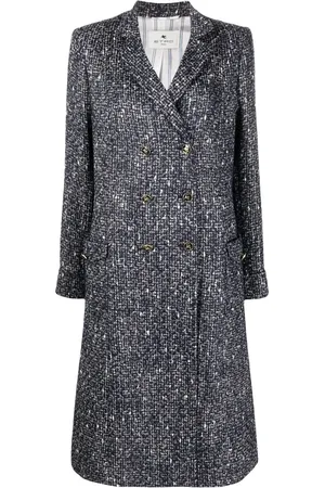 Etro Abrigo de tweed con botones Pegaso