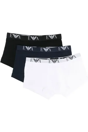 Emporio Armani Bóxer con logo en la pretina
