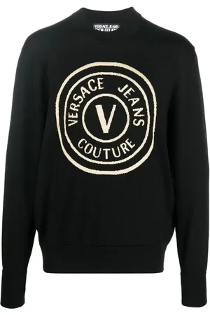 VERSACE Suéter con logo estampado