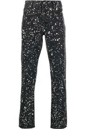 OFF-WHITE Skinny jeans a rayas diagonales