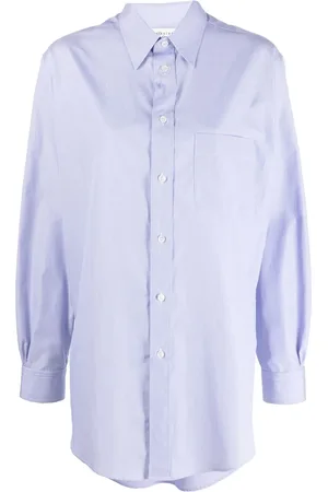 Maison Margiela Camisa de piqué manga larga