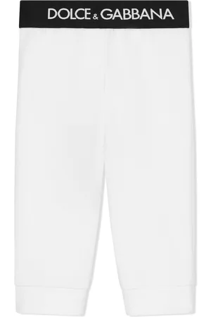 Dolce & Gabbana Pantalones joggers con logo en la pretina
