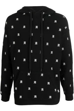 R13 Hoodie con logo bordado