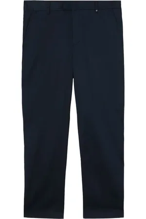 Burberry Pantalones rectos con monograma bordado