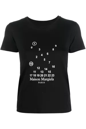 Maison Margiela Playera con motivo de números