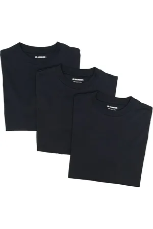 Jil Sander Pack de tres playera con parche del logo