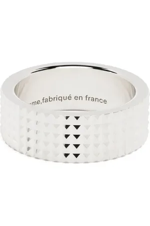Le Gramme Anillo guilloché con detalle de pirámide