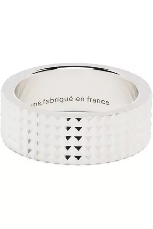 Le Gramme Anillo guilloché con detalle de pirámide