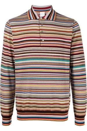 Paul Smith Camisa manga larga con rayas estampadas
