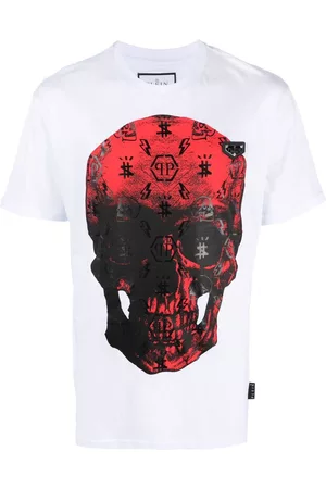 Philipp Plein Playera con motivo Skull
