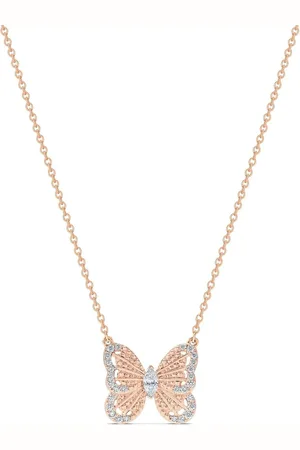 De Beers Collar Portraits of Nature Butterfly en oro rosa de 18kt con diamante