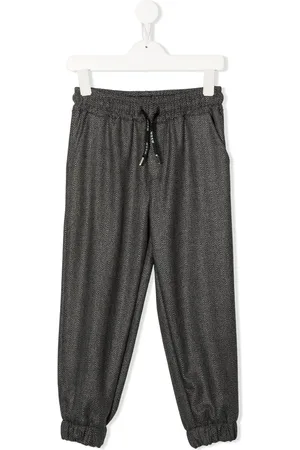 Msgm Pantalones de tejido chevron con cordones