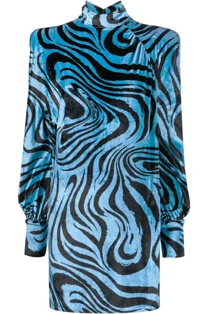 Serafini Vestido con estampado abstracto