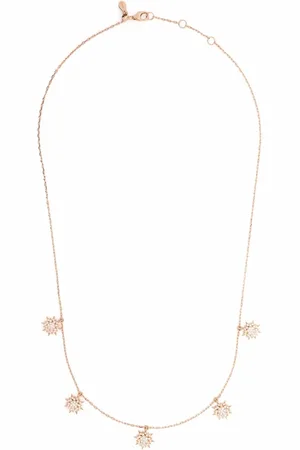 DJULA Collar Soleil de cadena en oro rosa de 18kt con diamantes