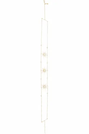 DJULA Gargantilla Big Sun en oro amarillo de 18kt con diamantes