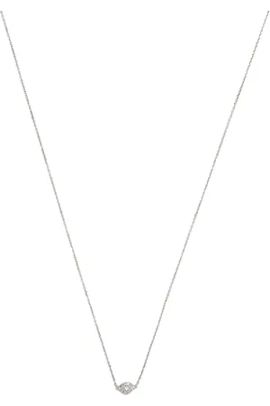 DJULA Collar Eye en oro blanco de 18kt con diamantes