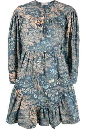 ULLA JOHNSON Vestido corto Leiko con estampado floral