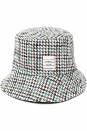 Thom Browne Gorro de pescador con aplique de etiqueta