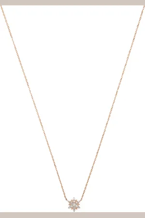 DJULA Collar Sun en oro rosa de 18kt con diamantes